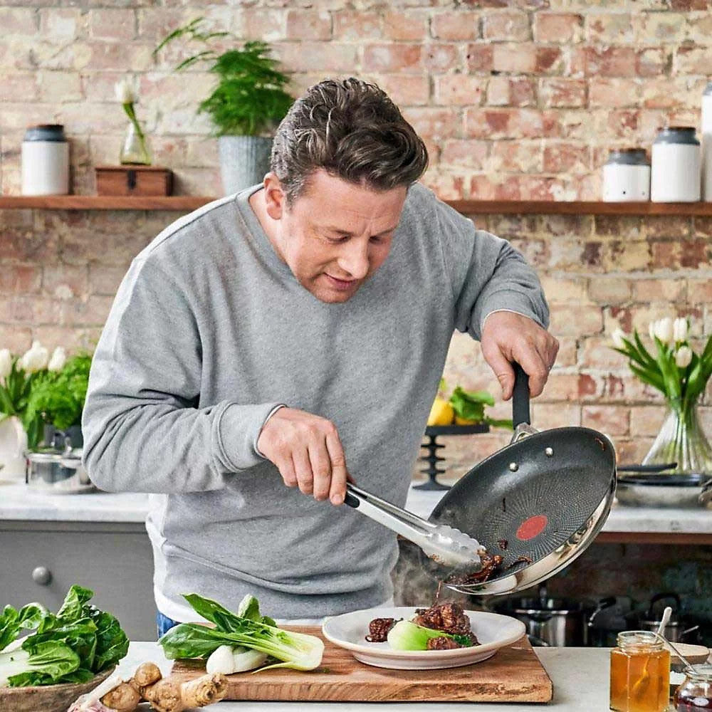 T-FAL E3030244 Jamie Oliver Quick and Easy Stainless Steel 20 cm Fry Pan
