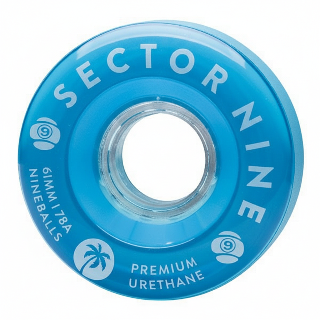 Sector 9 'Nineballs' 78A Wheels 61mm - Blue