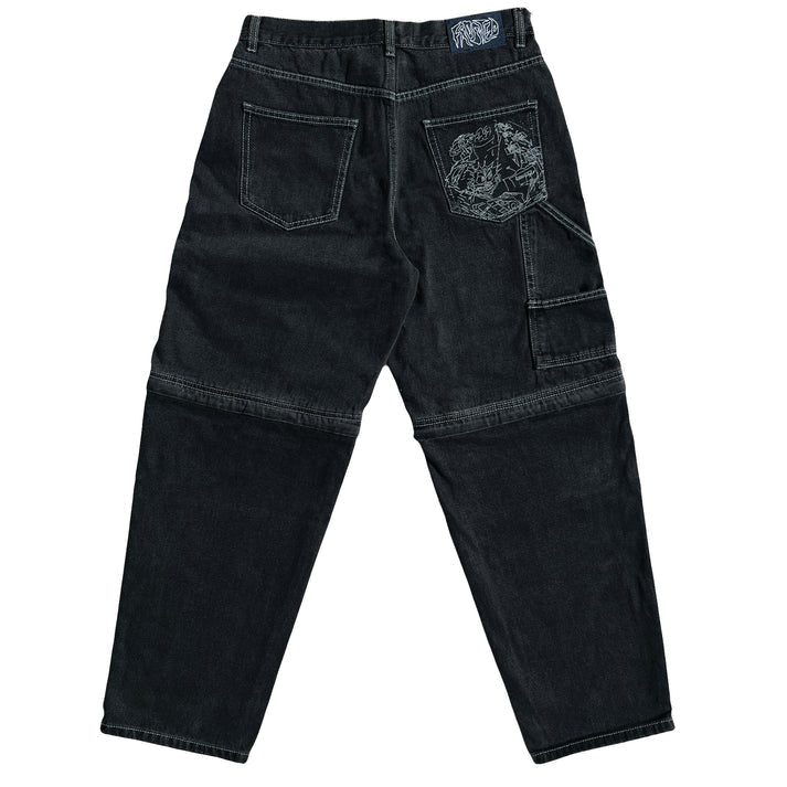 Frosted Skateboards 'Transformer' Baggy Jeans - Black
