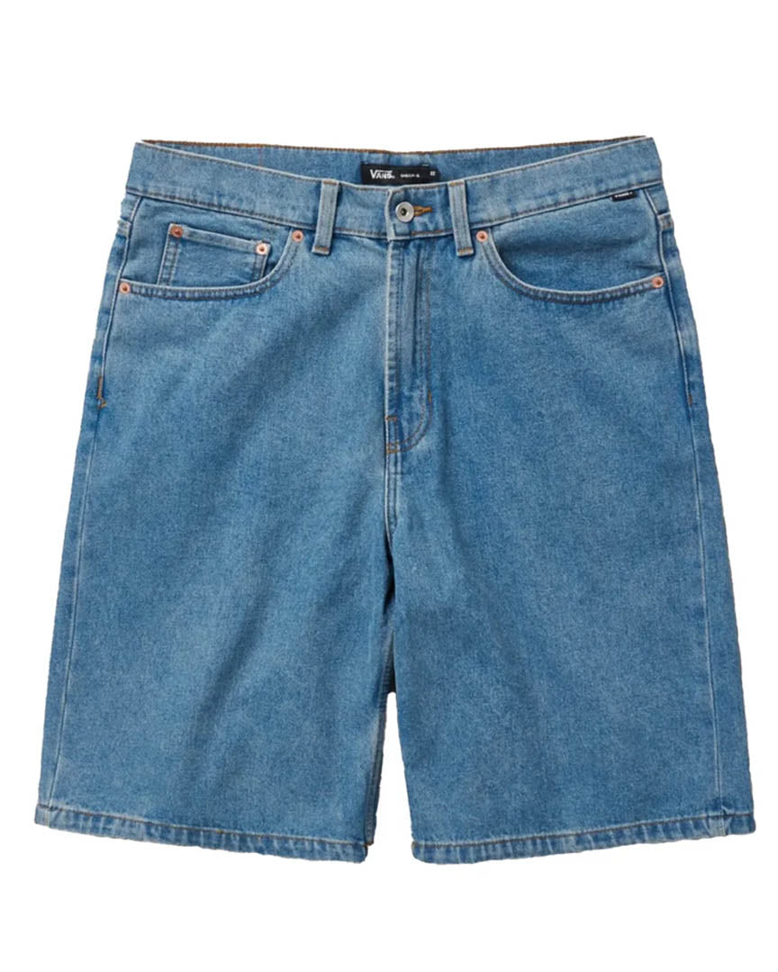 Vans 'Check 5 Baggy' Shorts - Stonewash Blue (Black Patch)  (Women's)