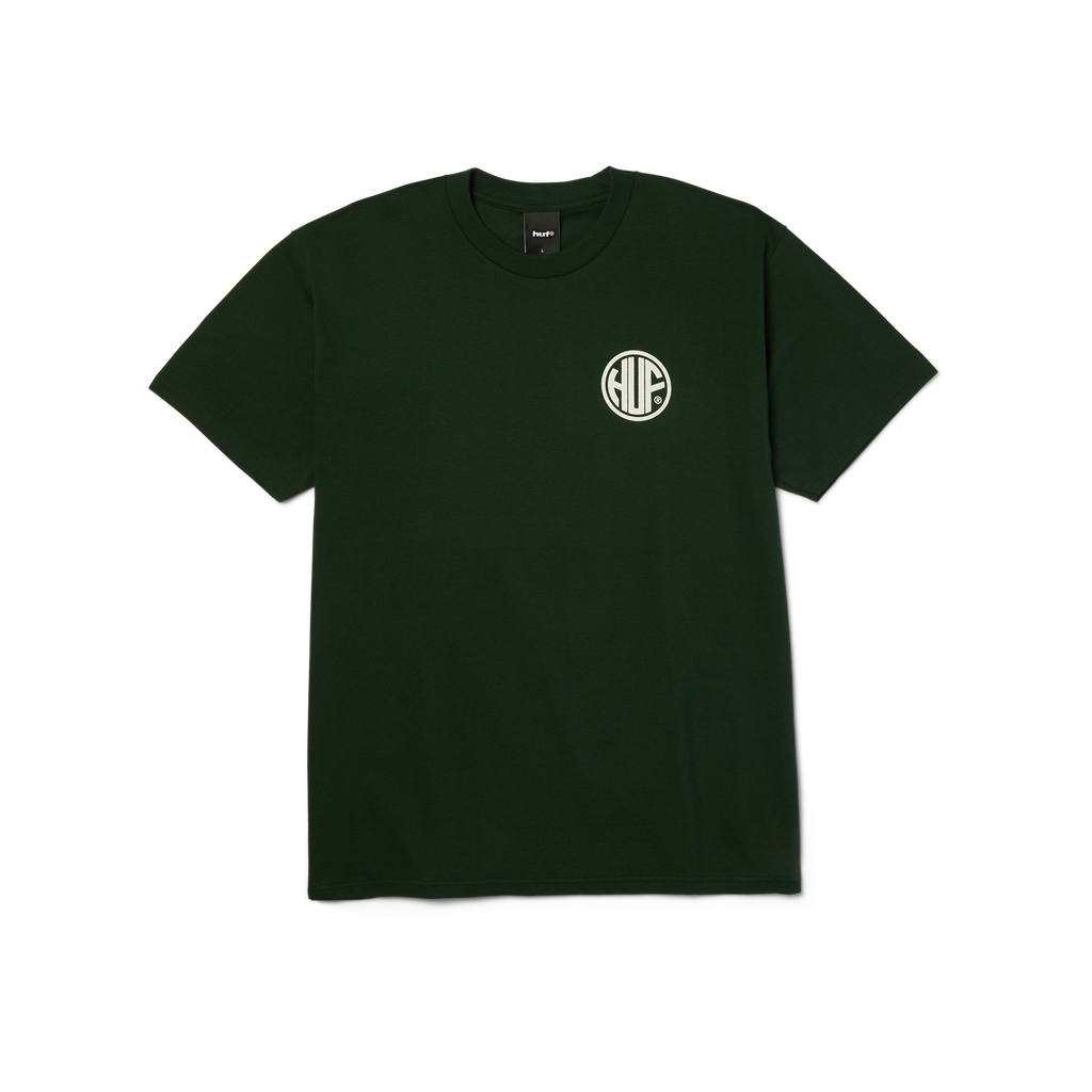HUF 'Regional' Tee - Forest Green/White
