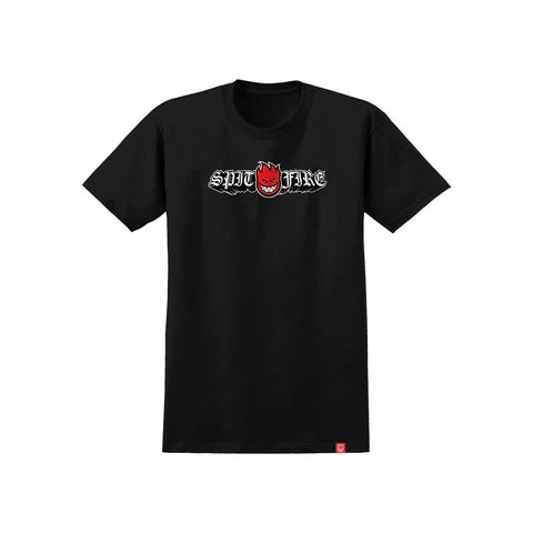 Spitfire 'Old E Drop Bighead' Tee - Black/Red (KIDS)