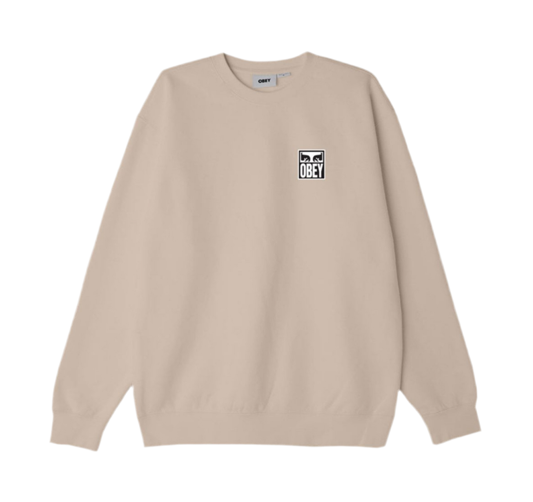 Obey 'Eyes Icon' Sweatshirt - Oat Milk