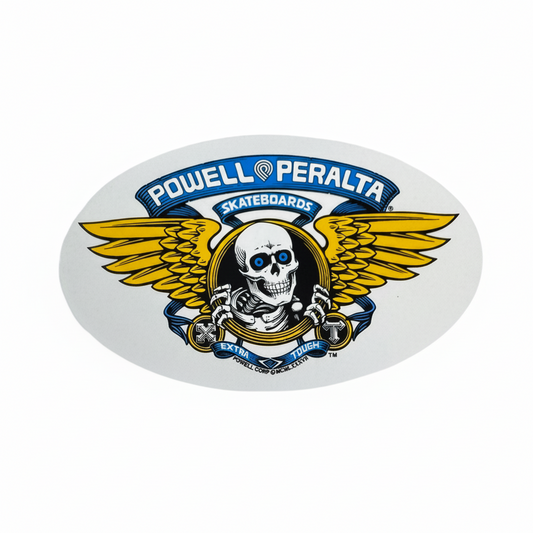 Powell & Peralta Skateboards 'Extra Tough' Sticker - Gold
