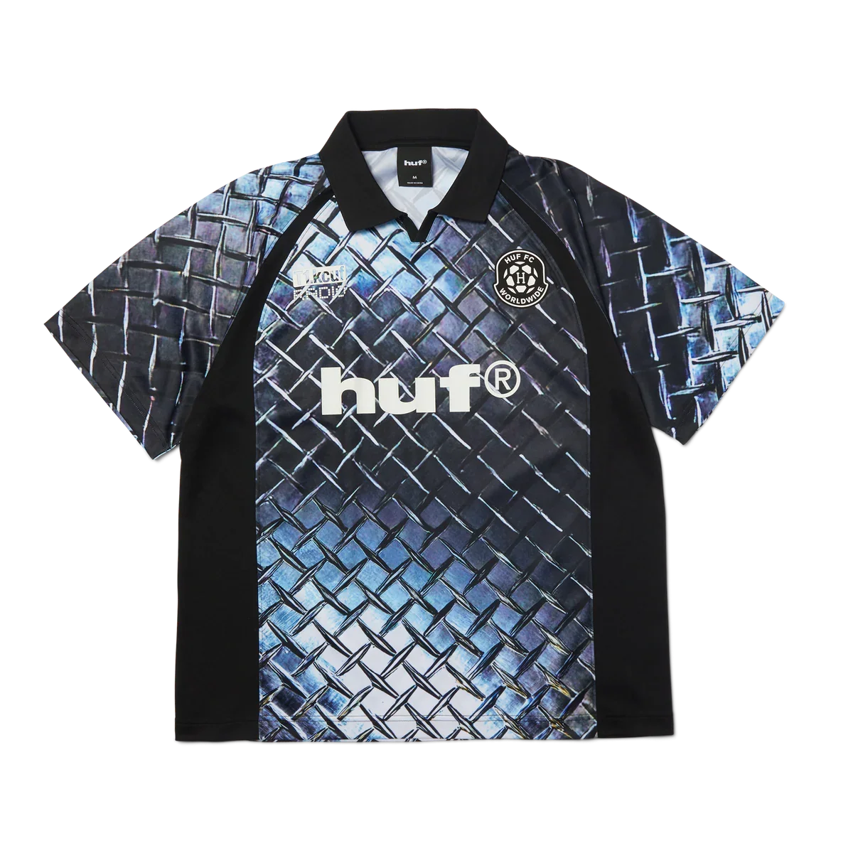 HUF 'Diamond Plate' Jersey - Black
