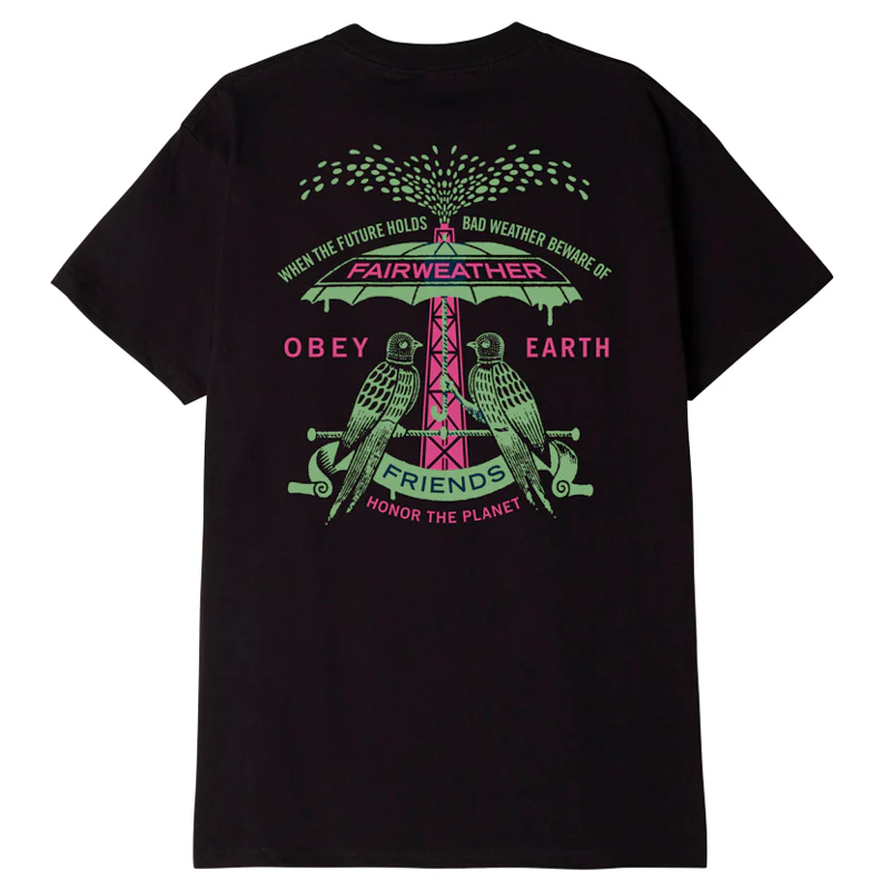 Obey 'Fairweather Friends' Tee - Black