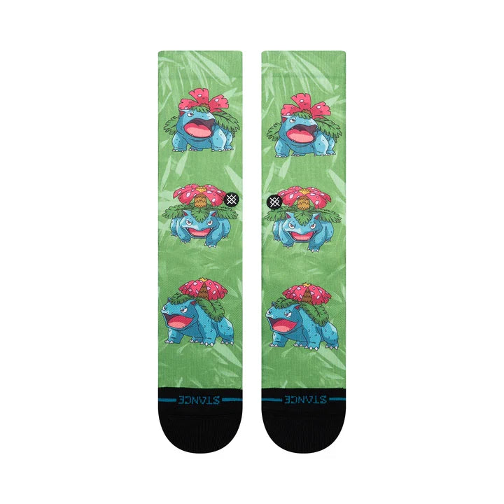 Stance x Pokémon 'Venusaur' Crew Socks - Green