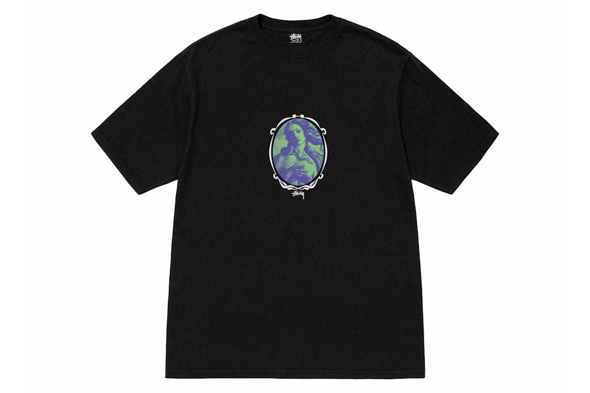 Stüssy 'Venus Oval Pigment Dyed' Tee - Black