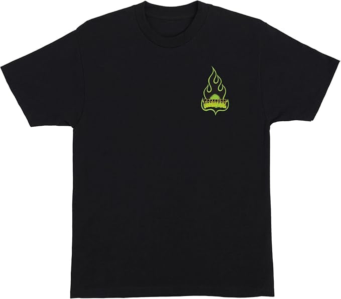 Creature 'Flame Logo' Tee - Black