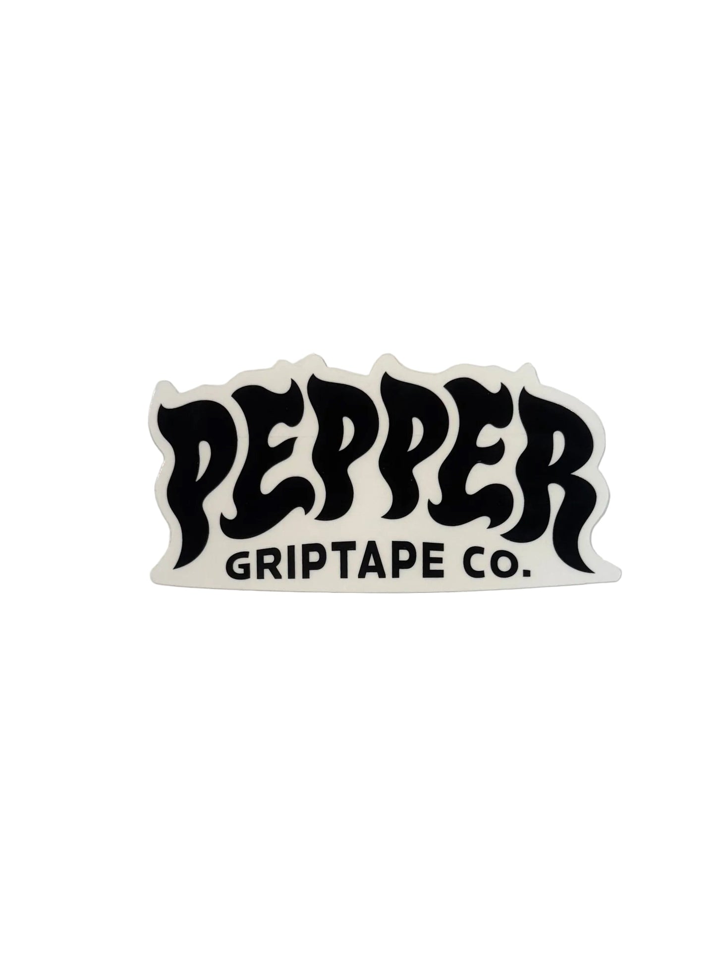 Pepper 'Logo' Sticker - Black