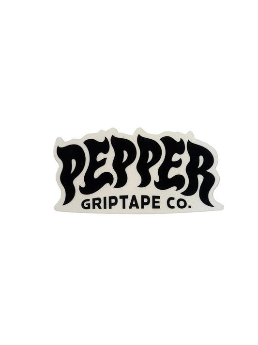 Pepper 'Logo' Sticker - Black