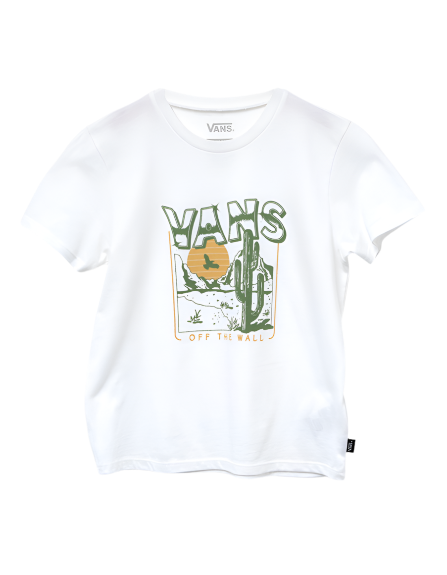 Vans 'Deserted' Tee - White (KIDS)