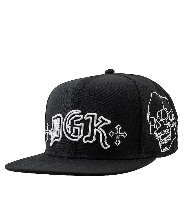 DGK 'Vault' Snapback Cap - Black
