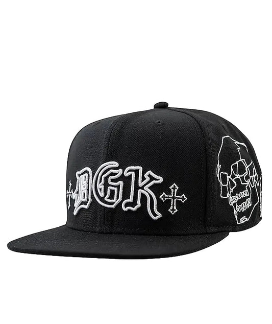 DGK 'Vault' Snapback Cap - Black