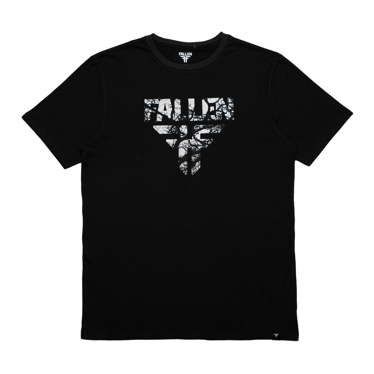 Fallen 'Insignia' Tee - Asphalt/White