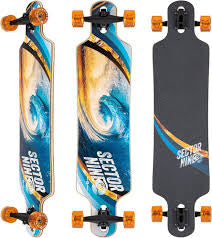 Sector Nine 'Meridian Swirl' Longboard - Blue