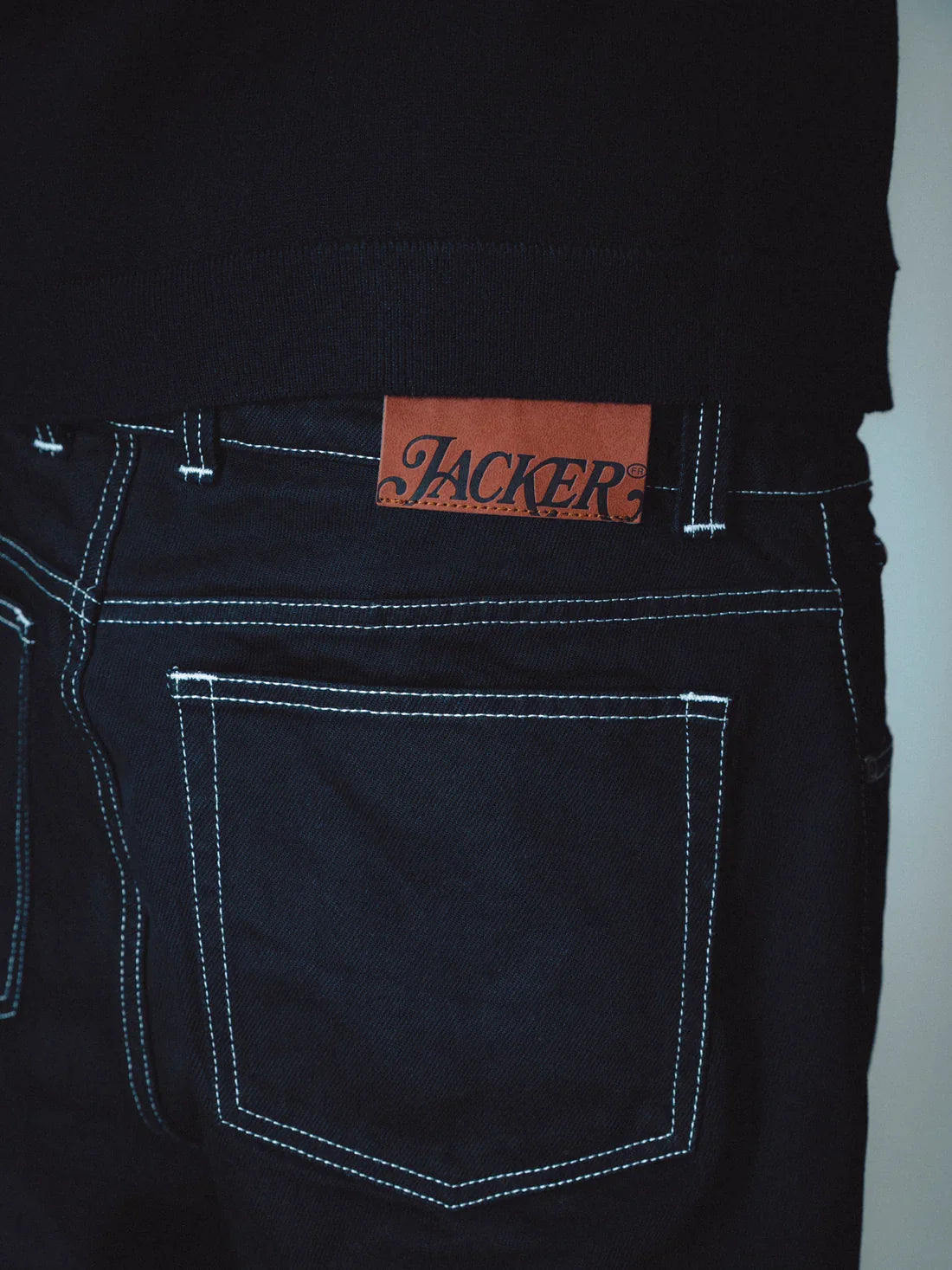 Jacker 'Classic Daily' Denim Pants - Black