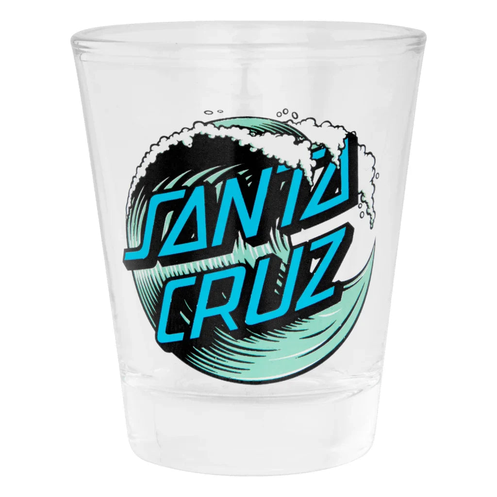 Santa Cruz 'Wave Dot' Shot Glass - Clear