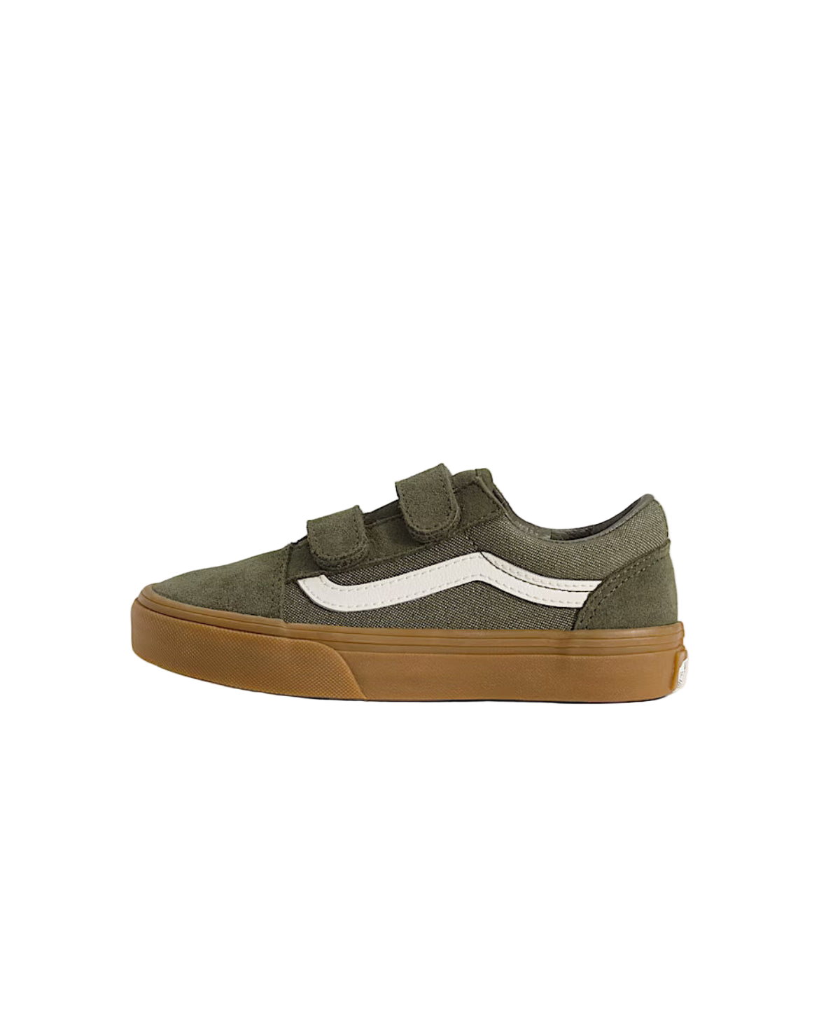 Vans 'Old Skool Velcro' Shoes - Denim Green (KIDS)