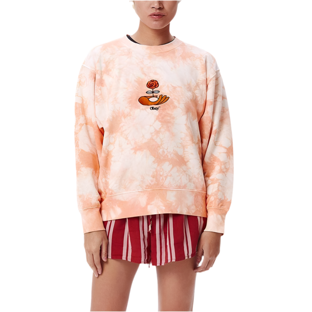 Obey 'Warden' Sweatshirt - Peach Multi (Women's)