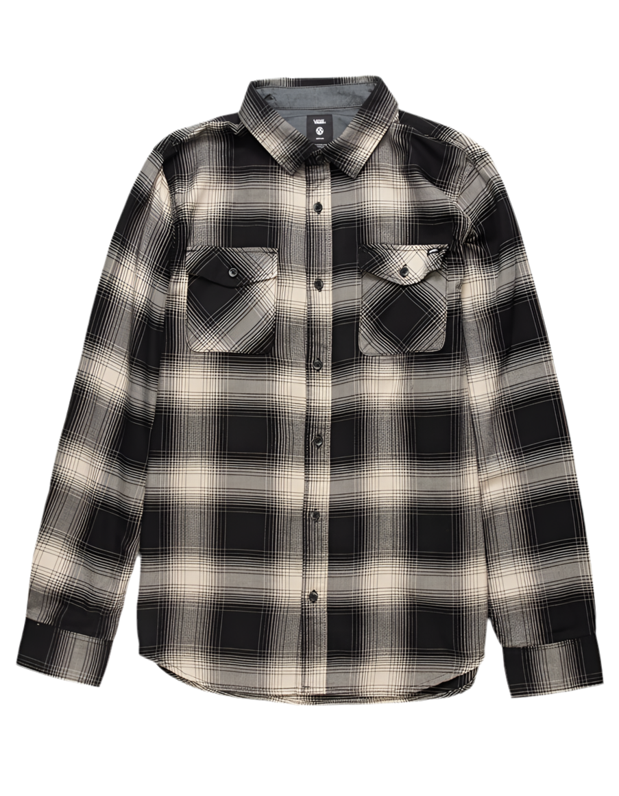 Vans 'Monterey II' L/S Shirt - Black Plaid