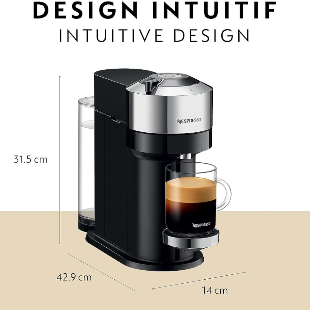 NESPRESSO ENV120 Vertuo Next Chrome  - Factory serviced with Home Essentials Warranty
