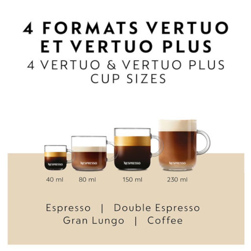 NESPRESSO Vertuo Coffee & Espresso Machine by De'Longhi with Aeroccino Milk Frother - Red - ENV135RAECA