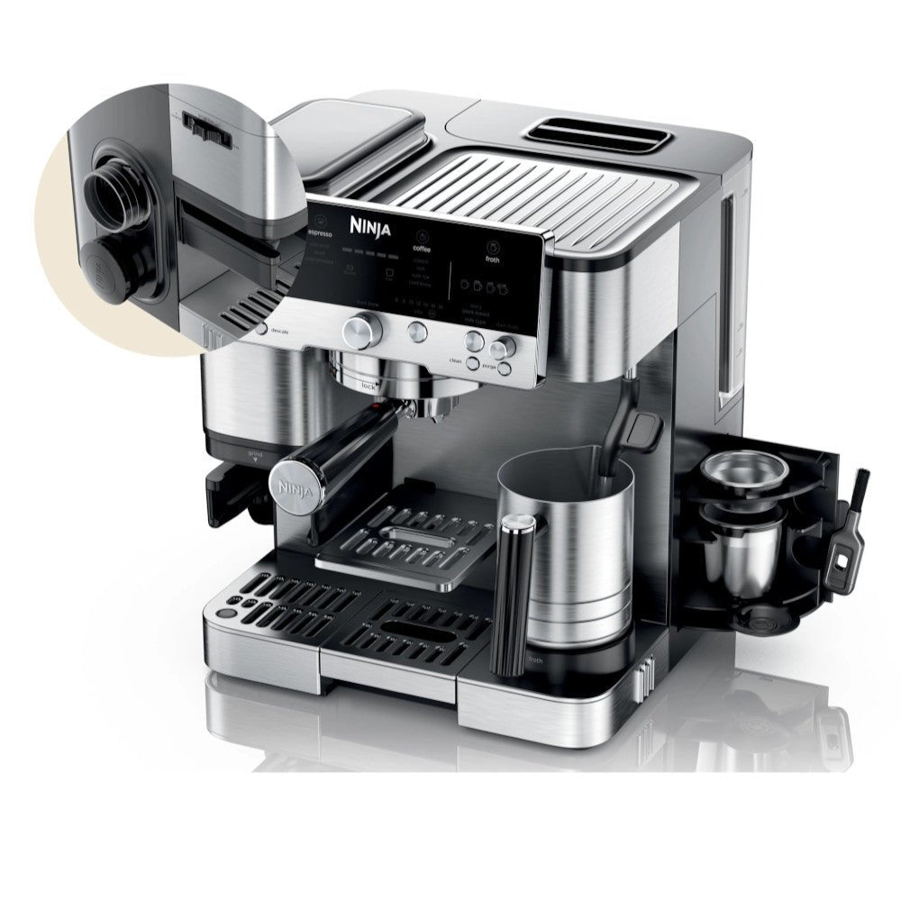 NINJA ES601C Espresso Luxe Premier Series Drip Coffee Maker and Rapid Cold Brew - Factory serviced with Home Essentials warranty - Kastor