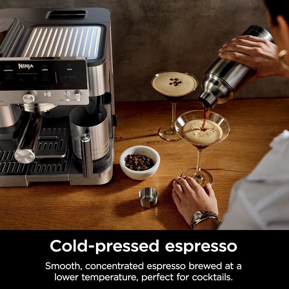 NINJA ES601C Espresso Luxe Premier Series Drip Coffee Maker and Rapid Cold Brew - Factory serviced with Home Essentials warranty - Kastor