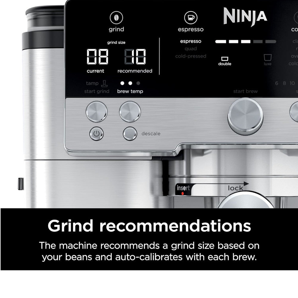 NINJA ES601C Espresso Luxe Premier Series Drip Coffee Maker and Rapid Cold Brew - Factory serviced with Home Essentials warranty - Kastor