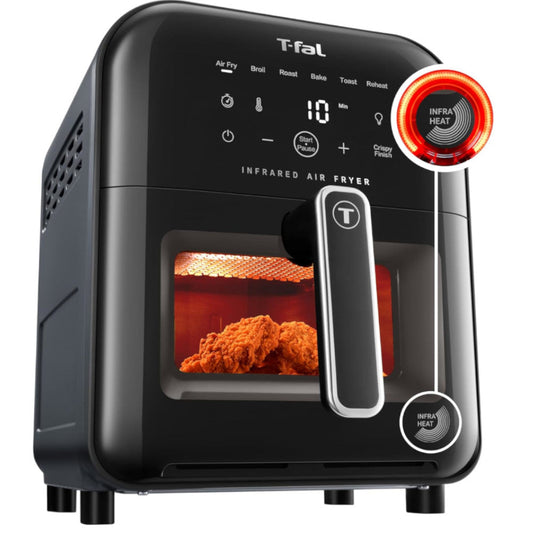 T-FAL EY823BU0 Infrared Air Fryer, Premium Infra-heat Technology - Blemished package with full warranty