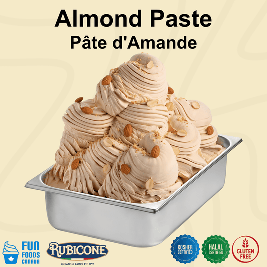 Pâte d'Amande - Pâtes Glace - Seau de 3 KG - Rubicone Canada - Livraison Gratuite au Canada pour les Commandes Supérieures à 199 CAD