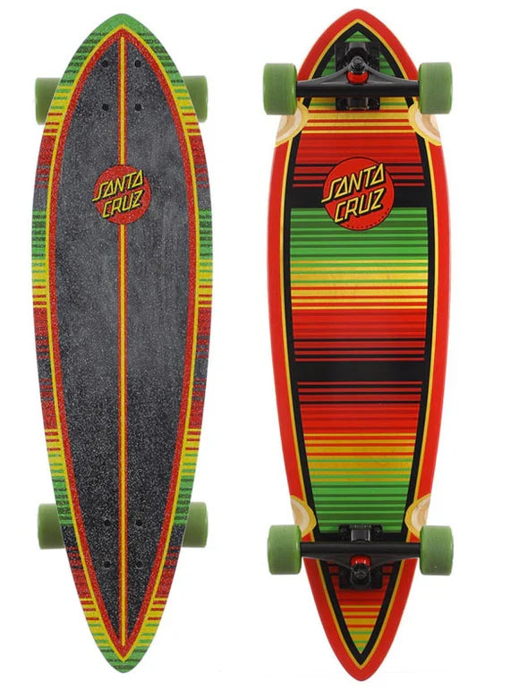 Santa Cruz 'Serape Dot' Complete Longboard -Red