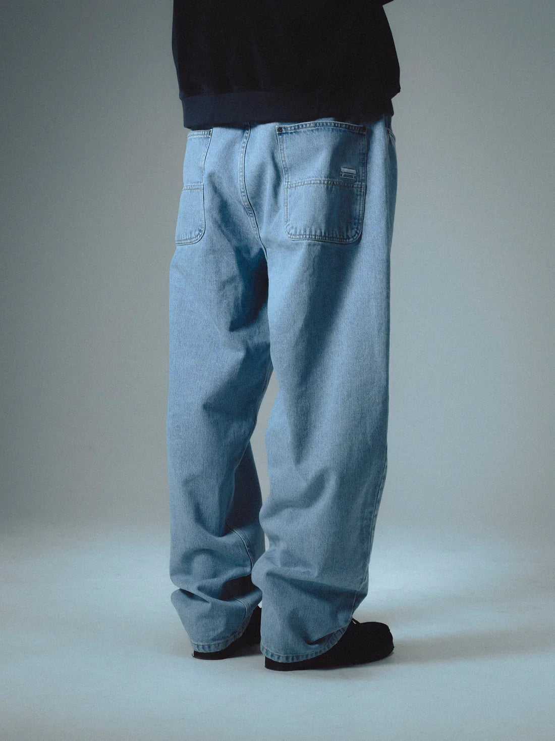 Jacker 'Classic' Denim Baggy Pants - Light Blue