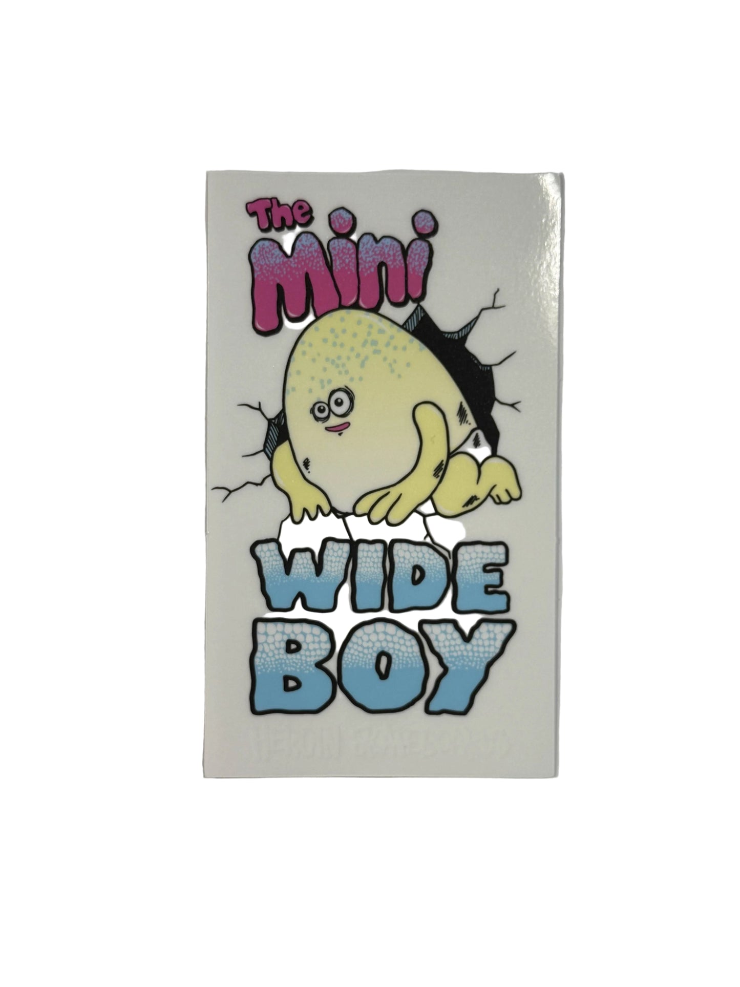 Heroin Skateboards 'The Mini Wide Boy' Sticker - Multi