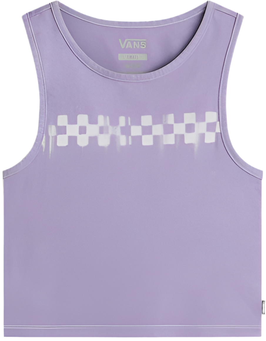 Vans 'Checkerboard' Fitted Tank Top - Washed Lilac (Women’s)
