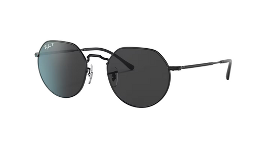 Ray-Ban 'Jack' Sunglasses - Black / Polar Black (ORB3565)