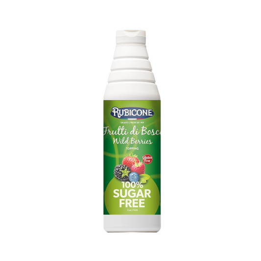 Nappage Fruits des Bois Sans Sucre (Baies Mélangées) - Bouteille Souple de 1 KG - Rubicone Canada - Expédition Gratuite au Canada pour les Commandes Supérieures à 199 CAD