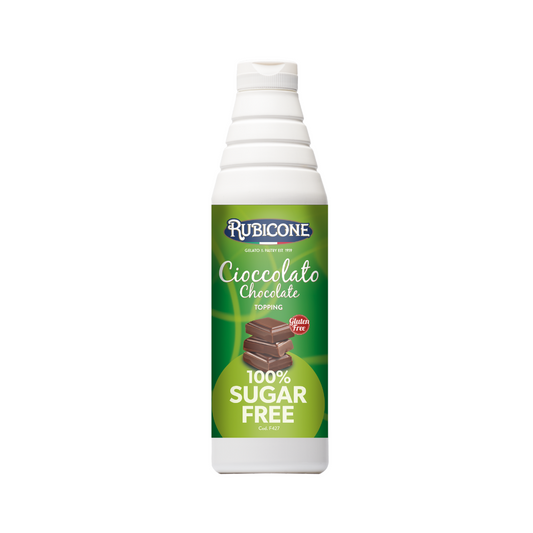 Nappage au Chocolat Sans Sucre - Bouteille Souple de 1 KG - Rubicone Canada - Livraison Gratuite au Canada pour les Commandes de Plus de 199 CAD