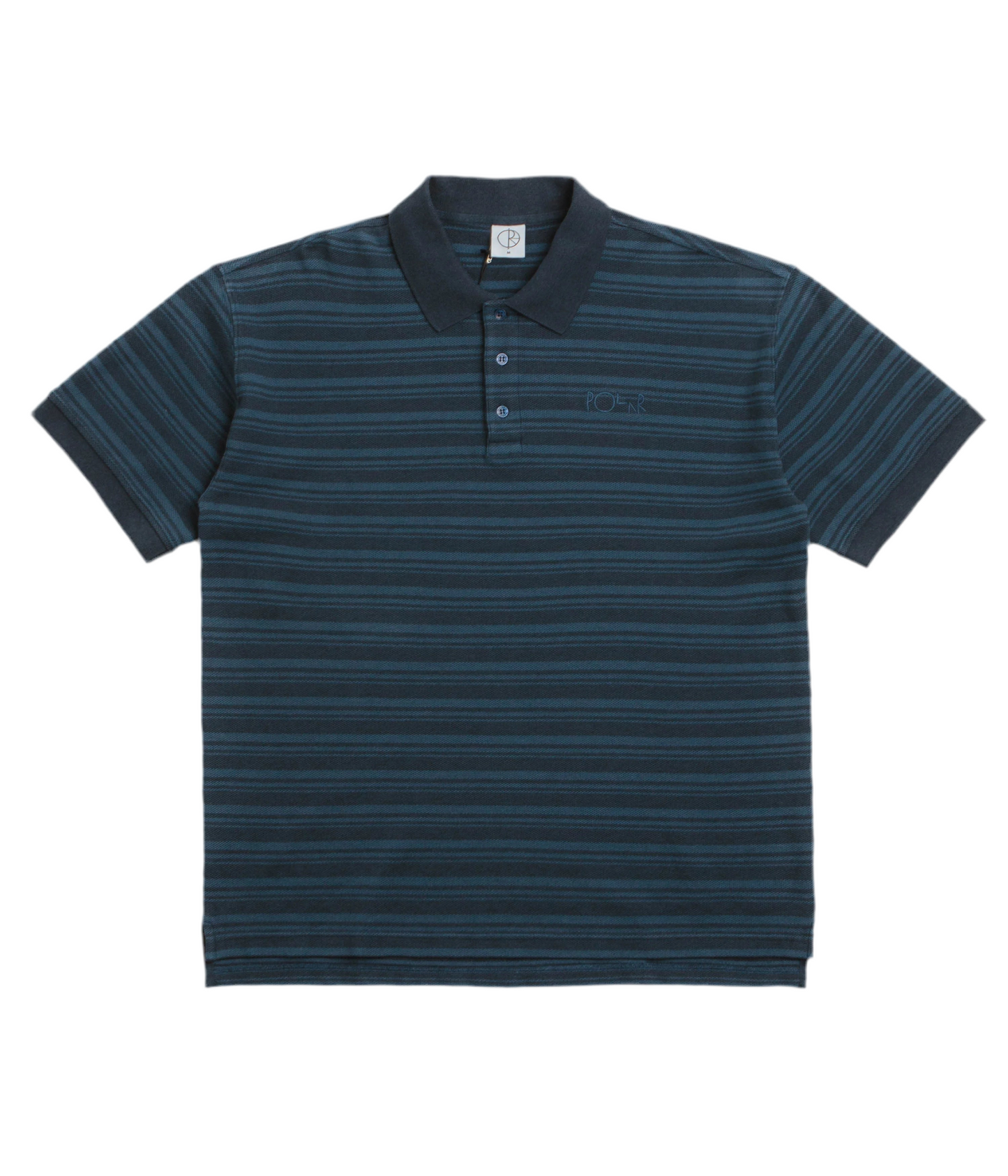 Polar Skate Co. 'Surf Stripped' Polo - Neptune Blue