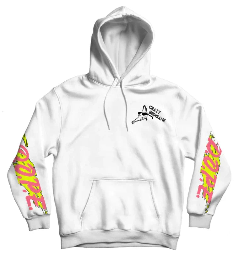 D.O.P.E. Industries 'Crazy Brinsane' Hoodie - White