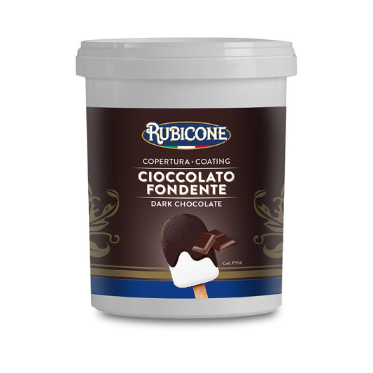 Enrobage pour cornet à glace au chocolat noir - Seau de 1,5 kg - Rubicone Canada - Livraison gratuite au Canada pour les commandes de plus de 199 CAD