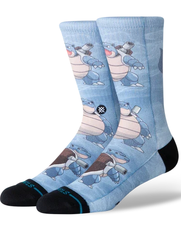 Stance x Pokémon 'Blastoise' Crew Socks - Blue