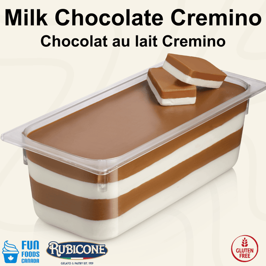 Crème de Garniture à Tartiner au Chocolat au Lait - Cremino Choco Lait - Seau de 5 KG - Rubicone Canada - Livraison gratuite au Canada pour les commandes de plus de 199 CAD
