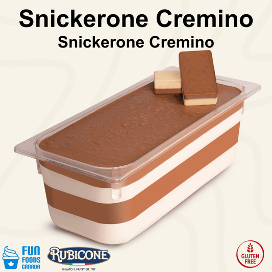 Crème de remplissage à tartiner Snickerone - Cremino Snickerone - Seau de 5 KG - Rubicone Canada - Livraison gratuite au Canada pour toute commande de plus de 199 CAD
