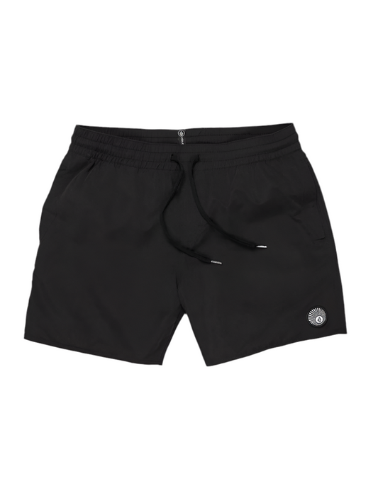 Volcom 'Lido' Elastic Waist Shorts - Black