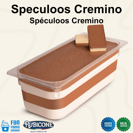 Crème de garniture à tartiner au beurre de spéculoos - Crème de spéculoos - Seau de 5 kg - Rubicone Canada - Livraison gratuite au Canada pour les commandes de plus de 199 $ CA