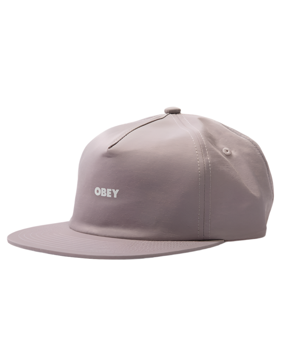 Obey 'Bold Tech' 5-Panel Strapback Cap - Lilac Chalk