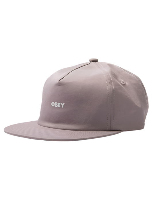 Obey 'Bold Tech' 5-Panel Strapback Cap - Lilac Chalk