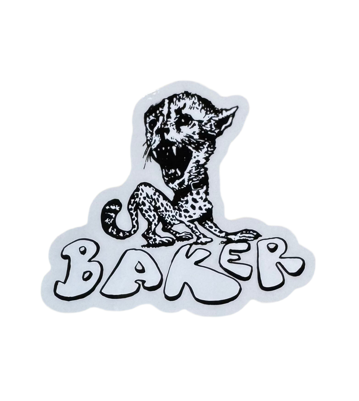 Baker 'Cheetah' Sticker - Black